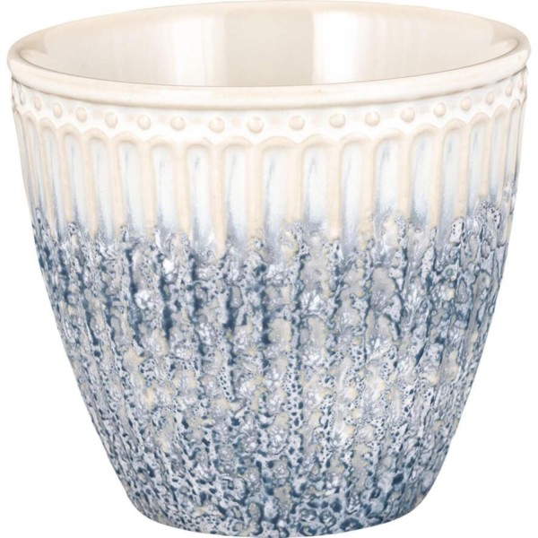 GreenGate Latte Cup "Alice" - 10x9 cm (Ripple Blue)