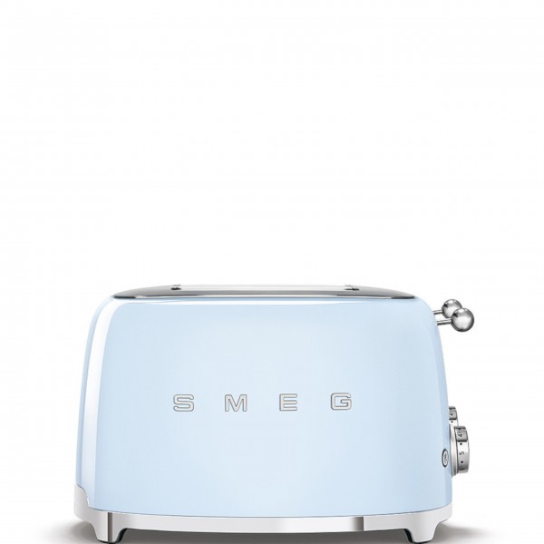 smeg Set aus 4-Schlitz-Toaster und Wasserkocher feste Temperatur (Pastellblau)