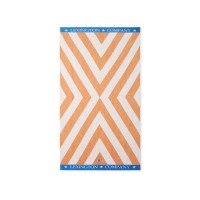 Strandtuch "Graphic" - 100x180 cm (Beige/Weiß/Blau) von Lexington