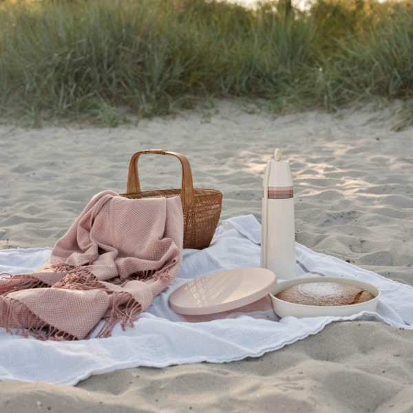 Stelton Rig-Tig Backform mit Deckel "PICNIC" - ø 25 cm (Rosa/Weiß