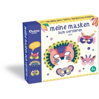 Kreativ-Set Meine Masken zum Verzieren - Tiere von AUZOU