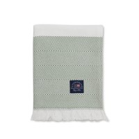 Tagesdecke mit Fischgrätmuster - 130x170cm (Grün/Weiß) von Lexington