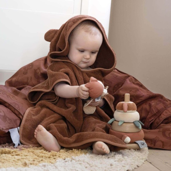 Badeponcho aus Frottee für Kinder "Milo" von Sebra