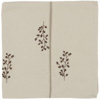 Ib Laursen Tischläufer Zweig mit Zapfen - 160x30 cm (Beige)