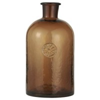 Ib Laursen Apothekerflasche mit Blumenemblem - ø12 cm (Braun)