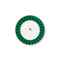 Pip Studio Teller "Love Birds Stripes" - 17 cm (Emerald-Green)