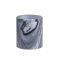 Kerzenhalter "Morlaix" aus Marmor - ø7cm (Schwarz) von Chic Antique