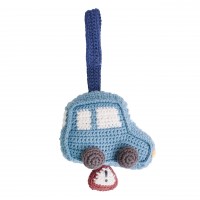 Häkel Spieluhr "Auto" (blau) von sebra