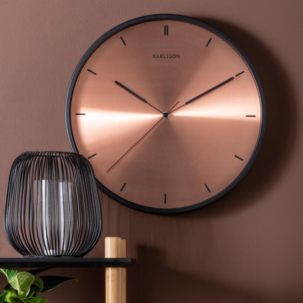 Wanduhr "Finesse" (Kupfer) von Karlsson by Present Time